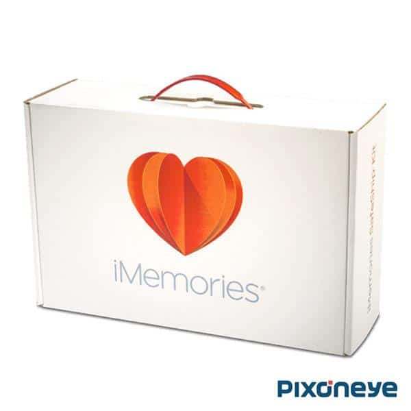 Imemories reviews : cost, quality and complaints Imemories shipping kit pictured in existing pixoneye coverage