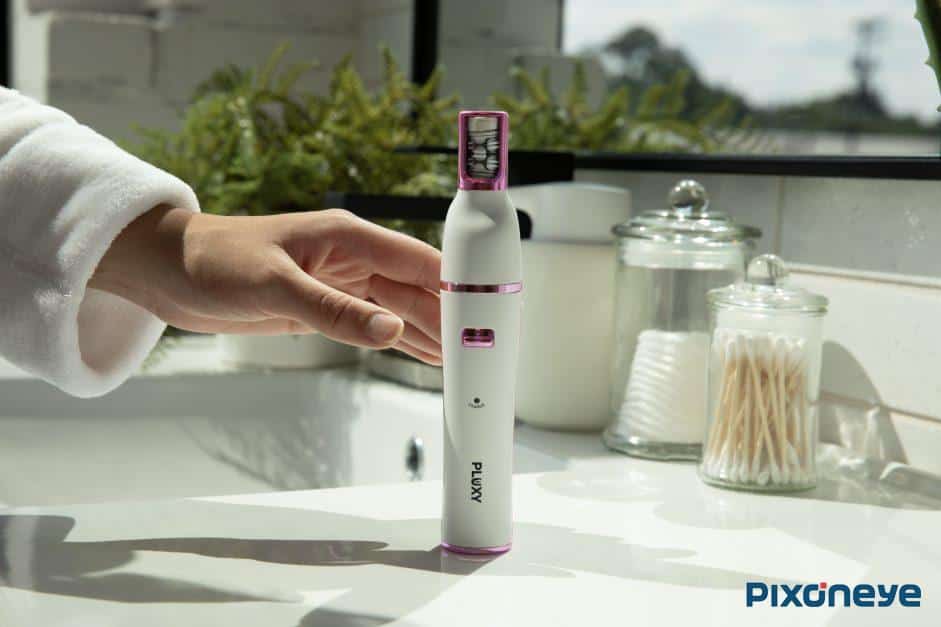 Pluxy epil pro 3. 0 review : my handson verdict Pluxy epil pro 3. 0 standing on a bathroom counter